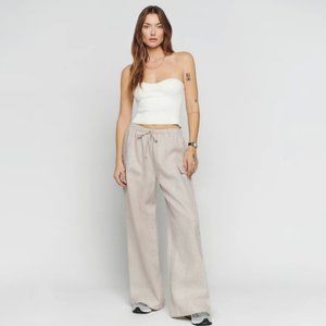 Reformation Ethan Linen Pant Sz Small NWT